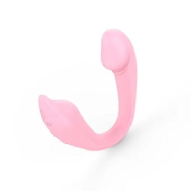Imagem de Vibrador Para Casal Flexível 11 Modos De Vibração Controle Via Aplicativo Intimidade Intensa [ROSA]
