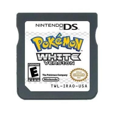 Imagem de Pokémon Pokémon Gold Heart Silver Soul Cartão de jogo NDS preto e bran