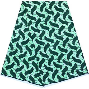 Imagem de HongyuAmy Tecido africano Ankara Print Kente 1 jarda cera africana (A7)