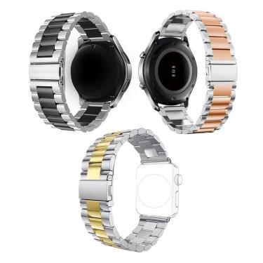 Imagem de Pulseira Relogio Smartwatch Kit 3 Uni Inteligente Band Inox