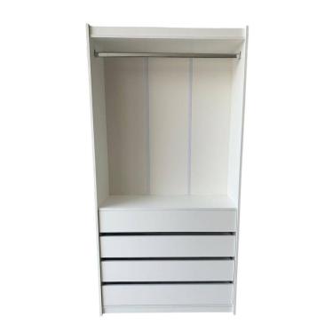 Imagem de Cabideiro Com Gaveta 100% Mdf  Branco - Suprema Móveis