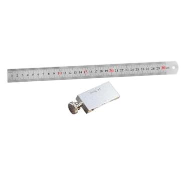 Imagem de WeiLaiKeQi Régua de metal com riscador, design funcional, métrica e polegada para trabalhos manuais, Régua de Bloco 30cm