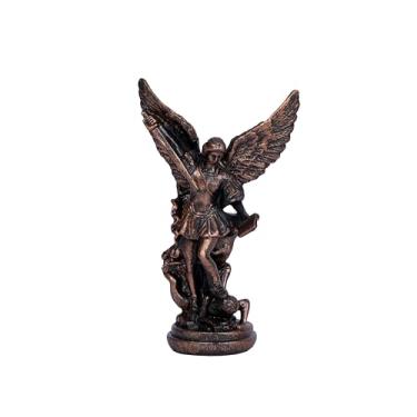 Imagem de Dlfghos Estátua De São Miguel Arcanjo - Escultura Anjo Bronze Arcanjo, 5,2 Pol., Estatueta Católica Cristã