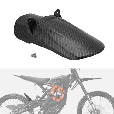 Imagem de IUVWISN Para-Lama Traseiro De Motocicleta Para Surron Sur Ron Light Bee X/S Segway X260 X160, Bicicleta Elétrica Trilha, Textura Fibra Carbono, Material Pp
