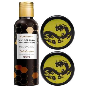 Imagem de Kit 1 Óleo Beijável Mel Exótico + 2 Pomada do Dragão Oriental Original