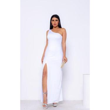 Imagem de Vestido Longo Manga Única Com Fenda Madrinha Casamento - Ella GF, Bran