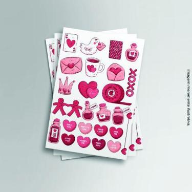 Imagem de Adesivo Amor Corações - PRESENTE-BRINDE