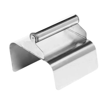 Imagem de Generic Desempenadeira de meio-fio para paisagismo, reboco manual, aço inoxidável, desempenadeira de concreto, ferramenta de moldagem para calçadas de, Borda Chanfrada