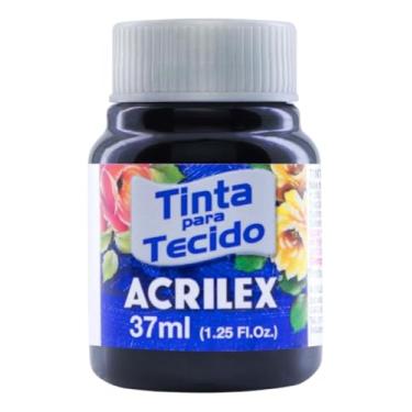 Imagem de Tinta Para Tecido Fosca Acrilex 37ml 1 Unidade Artesanato Fixação Frio Alta Cobertura – Fixação a Frio e Alta Cobertura Com Acabamento Fosco, Este Kit É A Escolha Perfeita Para Quem Busca Qualidade (Preto 520)