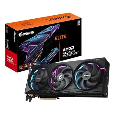 Imagem de GPU GIGABYTE AMD RADEON RX 9070 XT ELITE 16G 256BITS GDDR6 GV-R9070XTAORUS E-16GD
