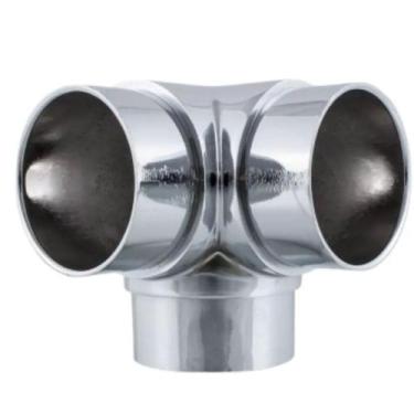 Imagem de Cotovelo Triplo Preto Tubo 2' De Corrimão Guarda Corpo - T&M