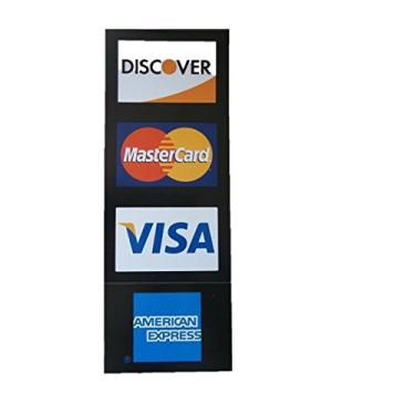 Imagem de Visa/MC/Amex/Discover/MasterCard/American Express/Descoberto, 2 peças