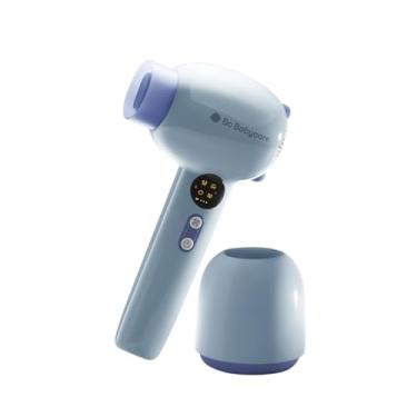 Imagem de Bc Babycare Secador de cabelo suave sem fio para bebês e crianças, mini secador de cabelo portátil silencioso para bebês, baixa temperatura/velocidade com 4 modelos para fraldas de cabelo e corpo