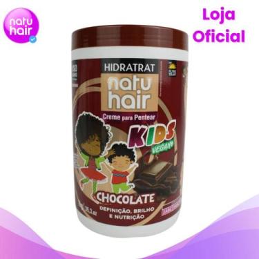 Imagem de Creme Para Pentear Natuhair Hidratrat Chocolate - Kids Vegano 1kg - Na
