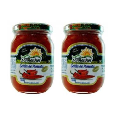 Imagem de Kit 2 Potes de Geleia Extra de Pimenta - 320g - Fazenda Sonnenhof