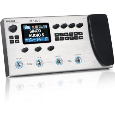 Imagem de ANVAR M-VAVE MK-300 Modelador de Amp e Efeitos para Guitarra/Baixo com Looper, Drum Machine, Bluetooth, 11 Módulos, 160 Presets, Pedal de Expressão, USB-C, Ideal para Estúdio e Palco Branco