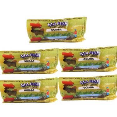 Imagem de Kit 5x Massa Pronta Para Pesca 200g Goiaba - Mafish