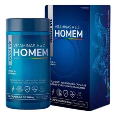 Imagem de Polivitamínico Good Vit Homem 60 Cáps  Arginina E Energia