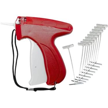 Imagem de Aplicador Tag Pin Etiquetas Roupas Pistola 5000 Pins 25mm Etiquetadora Manual Kit Comércio Fixador Pinos