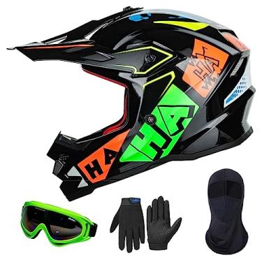 Imagem de ILM Capacete De Quadriciclo Para Jovens E Crianças, Motocross, Bmx, Off-Road, Moto, Kart, Casco Dot Ece, Modelo Z705 (Hip-Hop, P)
