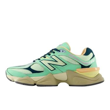 Imagem de New Balance 9060 Tênis masculino, Verde/Sweetgrass/Deep Ocean/Silver Metallic, 41