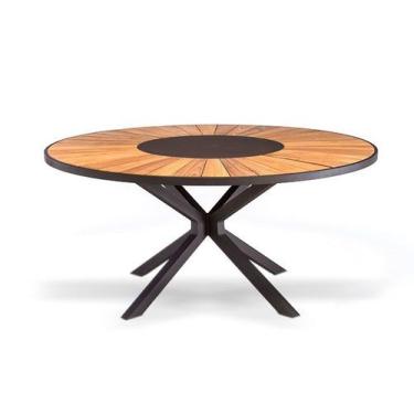 Imagem de Mesa Luanda 130 cm Centro Giratório para 6 Lugares - Lux Móveis
