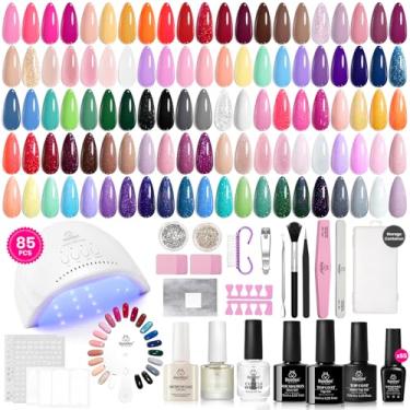 Imagem de beetles Gel Polish Kit De Esmaltes Em Com Luz Uv, 85 Peças, 55 Cores, Conjunto Sinfonia Sazonal, Decorações Diamante, Adesivos E Ferramentas Manicure Para Todas As Estações