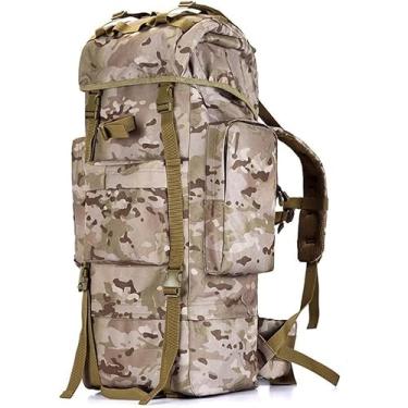 Imagem de Mochila Tática Militar 100l Multifuncional Mochila De Assalto Do Exército Para Homens E Mulheres, Mochila De Grande Capacidade Para Trekking Caminhadas Viagens Acampamento Montanhismo, G