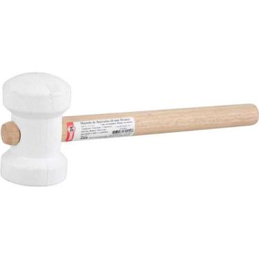 Imagem de Martelo De Borracha 60mm Branco Nove54