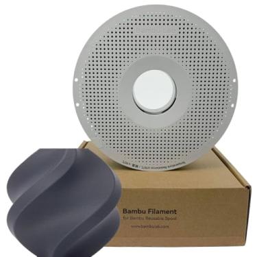 Imagem de Filamento 3d Bambu Lab PLA-CF 1kg 1,75mm com Carretel Reutilizável Cor Cinza Lava 14101
