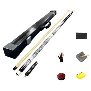 Imagem de Taco de sinuca de bordo de 1/2 – Bastões de taco de bilhar de 58 polegadas para adultos, pontas de 10,2 mm/11,8 mm/12,5 mm, bastões de sinuca para mesa de bilhar (147 cm) (taco de sinuca + acessórios