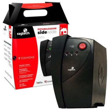 Imagem de Estabilizador Ragtech Side Wide 1000VA, SWE 1000, (Ideal Para Eletrôni