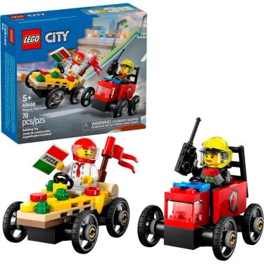 Imagem de Lego City Pizza vs Caminhão dos Bombeiros 60458 com 70pcs