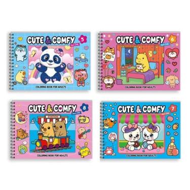 Imagem de Combo Cute & Comfy Super Extra Completo - Kit Com 4 Livros - Capa Dura Holográfica