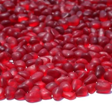 Imagem de QYGL Pedras de vidro marinho - 1,3 kg/1,315 g pedras preciosas vermelhas de vidro fosco - perfeitas para pedras de aquário, cascalho de aquário de peixes, enchimentos de vasos, artesanato DIY de vidro