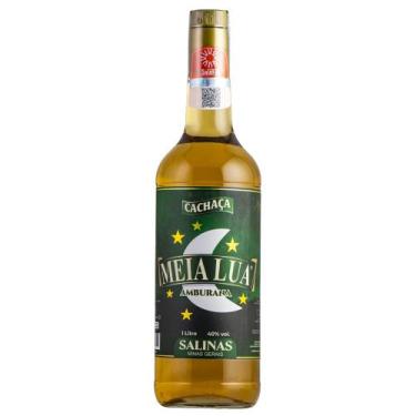 Imagem de Cachaça meia lua amburana 1000ml, U, Unica