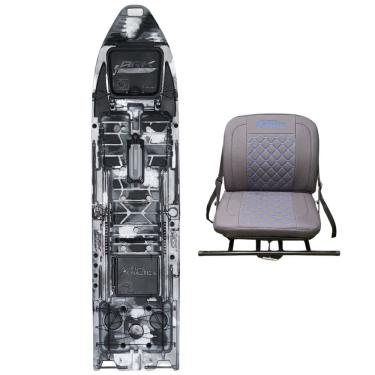 Imagem de Caiaque ARK 1290 Cadeira 360 Milha Nautica cor Cinza 