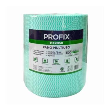 Imagem de 600 Panos Limpeza Profix Multiuso Perfex Bobina 28cmx300m Verde