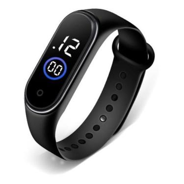Imagem de Relógio Pulseira Silicone Digital Led Sport Adulto Infantil Preto M3 -