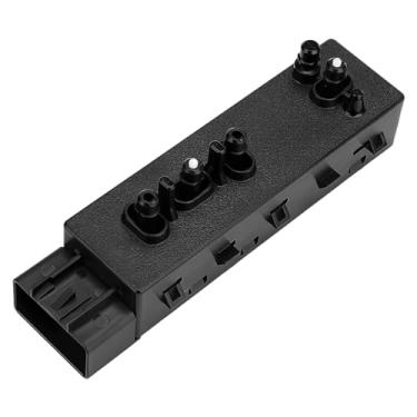 Imagem de Interruptor de banco elétrico dianteiro direito do lado do passageiro ajustável compatível com veículos Buick Cadillac Chevy GMC - CTS, DTS, Escalade, Silverado, Tahoe, Sierra, Yukon - Substitui 12451498 25974715 PSW148