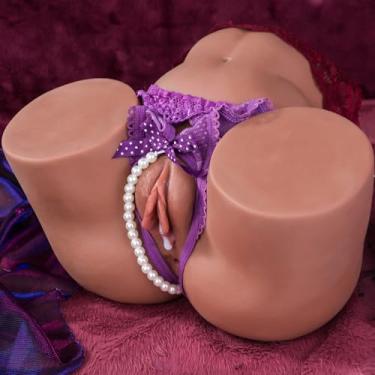 Imagem de 10.6lb Masturbador Masculino com Vagina e Anal Sexo Boneca Bolso Buceta Ass Lifelike Masturbadores Bubble Butt Stroker Brinquedos Sexuais para Homens Masturbação Realista Sex Dolls Adult Toys