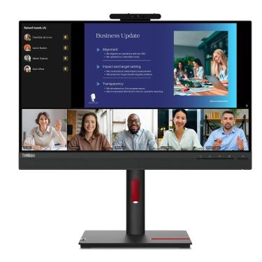 Imagem de Monitor Lenovo Thinkvision T24v-30 23,8" FHD com Webcam - 63D8MAR3BR