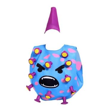 Imagem de YIJU Traje de cosplay, roupa, fantasia de Halloween para festival de brincadeiras fotográficas, Azul