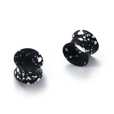 Imagem de BodyBonita 2 peças de medidores de silicone de implante para orelhas, brincos flexíveis, alargador de orelha, alargador de orelha, kit de alongamento de orelha, joia de piercing de orelha para