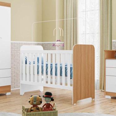 Imagem de Berço Tuboarte Otto 100% MDF Selo Inmetro, Freijó