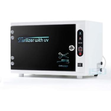 Imagem de Armário De Esterilizador Uv, Máquina Desinfetadora De Beleza Esterilização Profissional De Salão De Beleza Caixa Pinça De Tatuagem Prego Bandeja Inoxidável Equipamento, White, OneSize