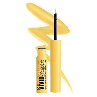 Imagem de NYX PROFESSIONAL MAKEUP Forro líquido Vivid Brights, delineador resistente a manchas com ponta precisa - Had Me At Yellow