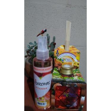 Imagem de Kit Aromatizador de Ambientes Difusor de Varetas e Home Spray - Pitang