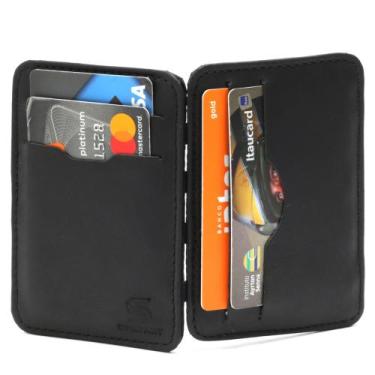 Imagem de Carteira Mágica Masculina Porta Cartão - Street Fashion, Preto