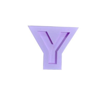 Imagem de R188 Molde de silicone letra Y resina decorar - confeitaria dos moldes